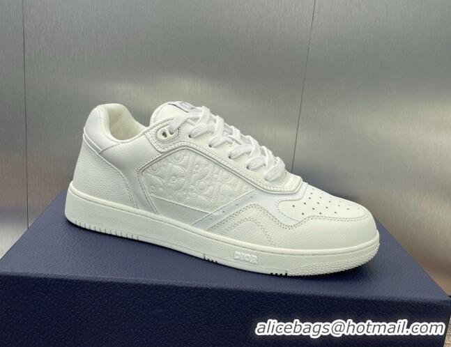 Luxurious Dior B27 Low-Top Sneakers in Grained Calfskin White 7230084