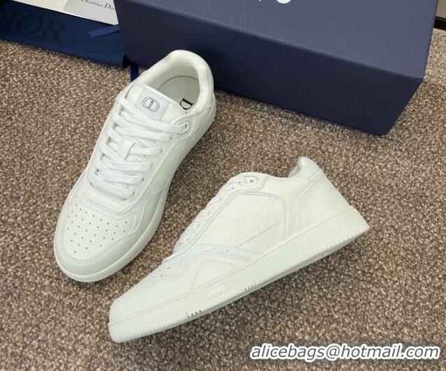 Luxurious Dior B27 Low-Top Sneakers in Grained Calfskin White 7230084