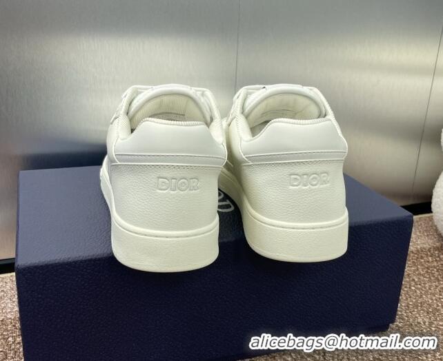 Luxurious Dior B27 Low-Top Sneakers in Grained Calfskin White 7230084