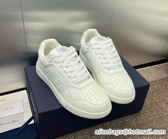 Luxurious Dior B27 Low-Top Sneakers in Grained Calfskin White 7230084