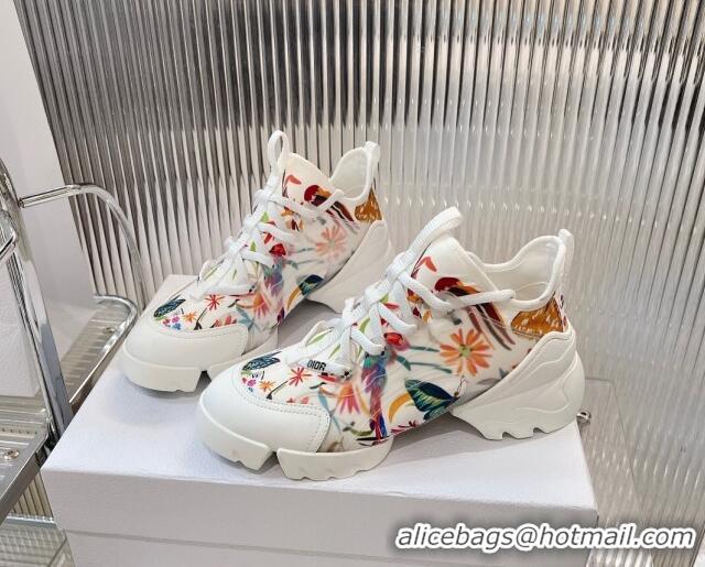 Good Looking Dior D-Connect Sneakers in Bird Printed Technical Fabric 7230086