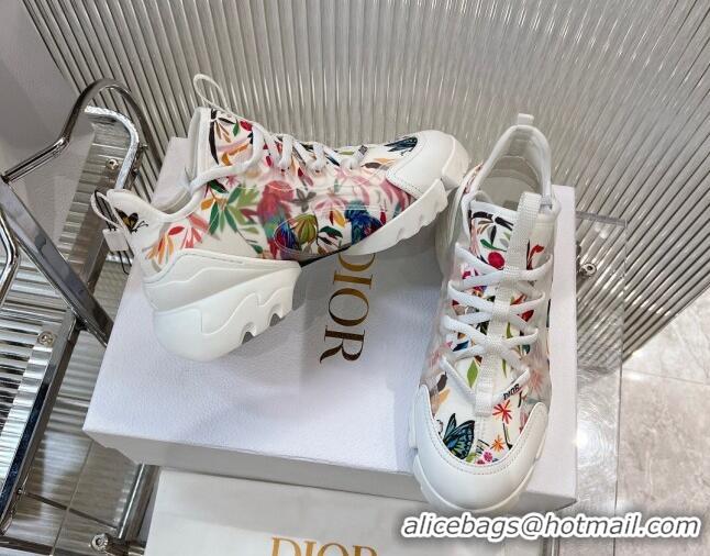 Good Looking Dior D-Connect Sneakers in Bird Printed Technical Fabric 7230086