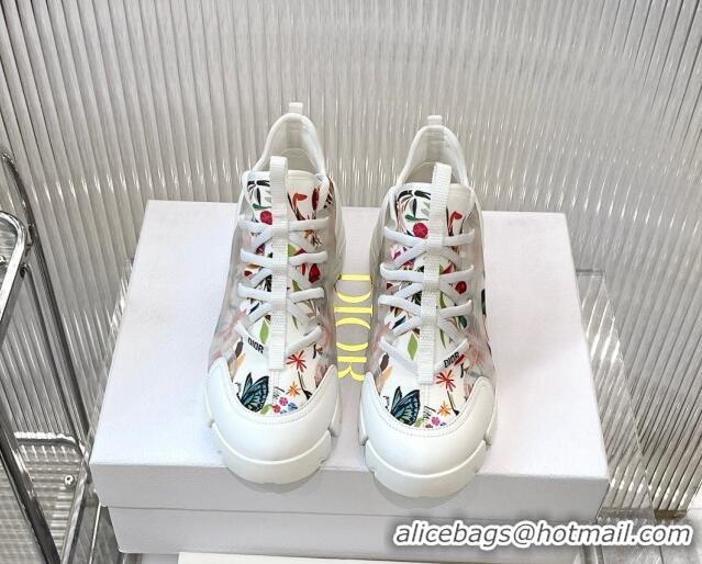 Good Looking Dior D-Connect Sneakers in Bird Printed Technical Fabric 7230086