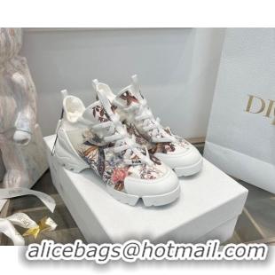 Top Grade Dior D-Connect Sneakers in Flora Bird Technical Fabric 7230089