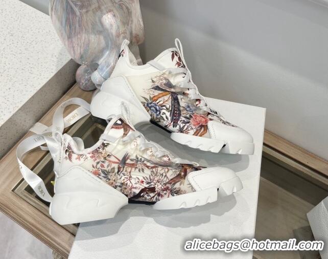 Top Grade Dior D-Connect Sneakers in Flora Bird Technical Fabric 7230089