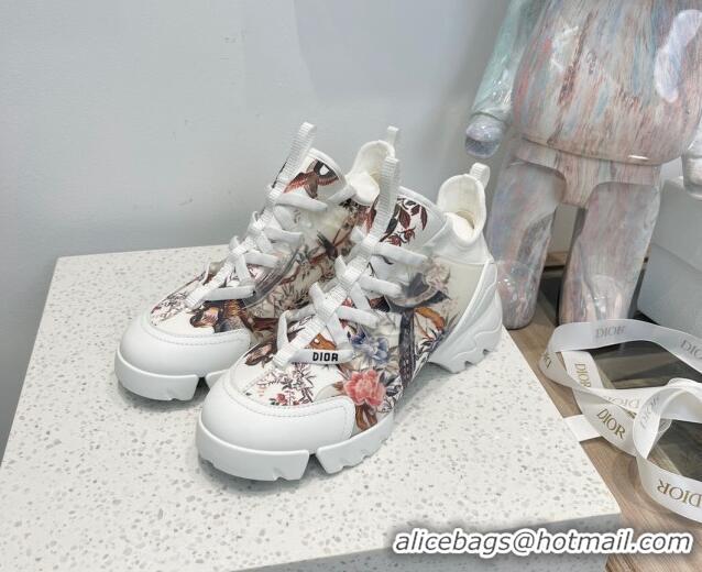 Top Grade Dior D-Connect Sneakers in Flora Bird Technical Fabric 7230089