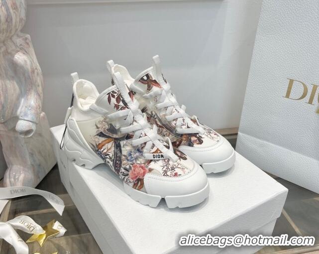 Top Grade Dior D-Connect Sneakers in Flora Bird Technical Fabric 7230089