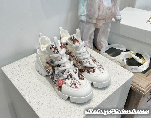 Top Grade Dior D-Connect Sneakers in Flora Bird Technical Fabric 7230089