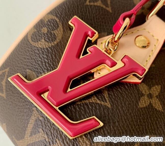 Low Price Louis Vuitton Speedy 18 LV&I Monogram Canvas Bag with Charm M46970 Brown 2024