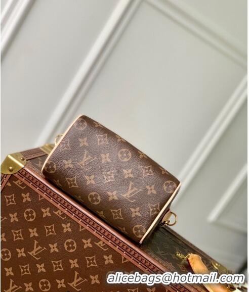 Low Price Louis Vuitton Speedy 18 LV&I Monogram Canvas Bag with Charm M46970 Brown 2024