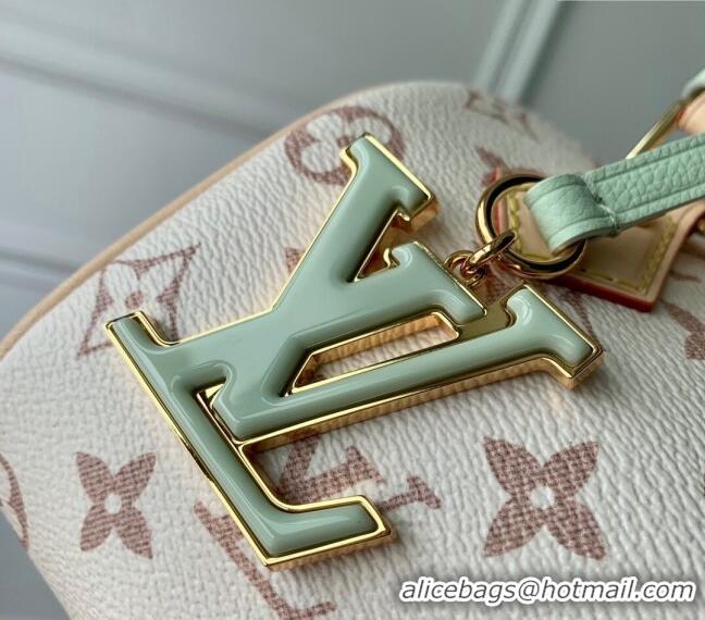 Promotional Louis Vuitton Speedy 18 LV&I Monogram Dune Canvas Bag with Charm M24606 White 2024