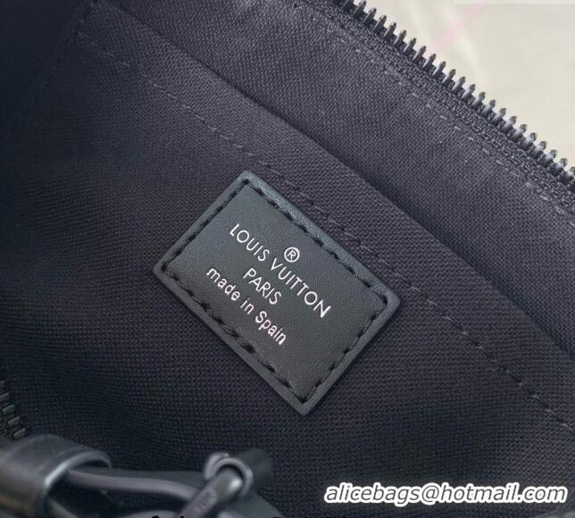 Low Cost Louis Vuitton Speedy 18 LV&I Monogram Eclipse Canvas Bag with Charm M24474 Black 2024