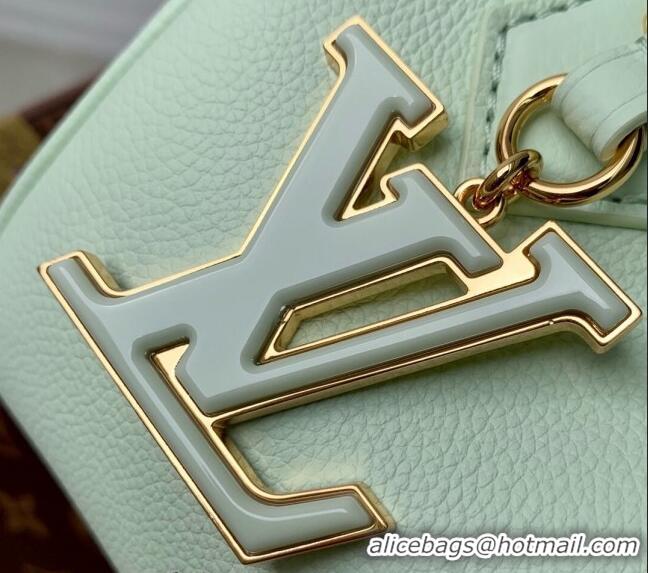 Super Quality Louis Vuitton Speedy 18 LV&I Bag with Charm in Light Green Leather M24605 2024