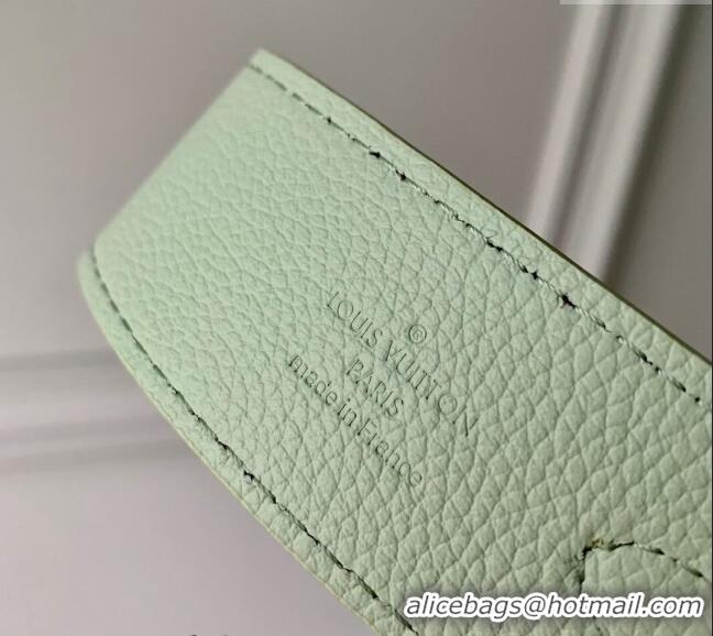 Super Quality Louis Vuitton Speedy 18 LV&I Bag with Charm in Light Green Leather M24605 2024