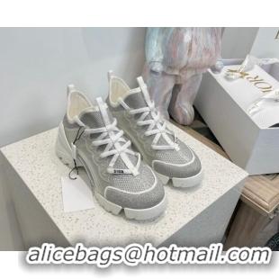 Hot Style Dior D-Connect Sneakers with Strass Grey 7230090