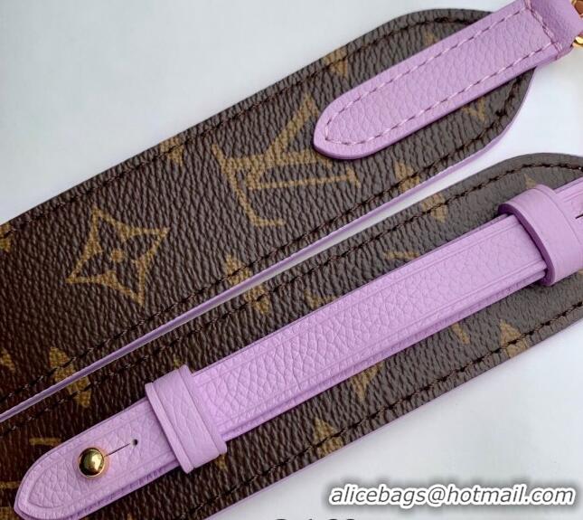 Shop Louis Vuitton Speedy 18 LV&I Bag with Charm in Purple Leather M24598 2024