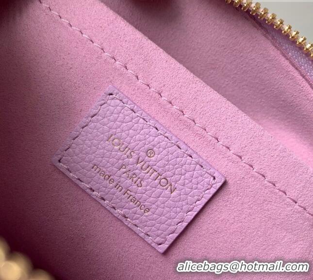 Shop Louis Vuitton Speedy 18 LV&I Bag with Charm in Purple Leather M24598 2024