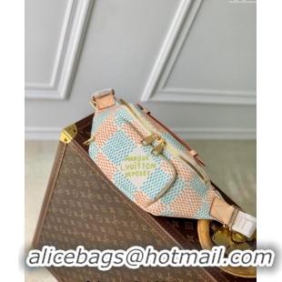 Top Quality Louis Vuitton Rush Bumbag Belt Bag in Damier Heritage Canvas N40736 White 2024