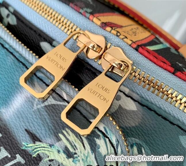 Cheapest Louis Vuitton Rush Bumbag Belt Bag in Monogram Surfin' Canvas M24987 Sky Blue 2024