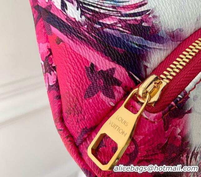 Grade Design Louis Vuitton Rush Bumbag Belt Bag in Monogram Surfin' Canvas M24987 Dark Pink 2024