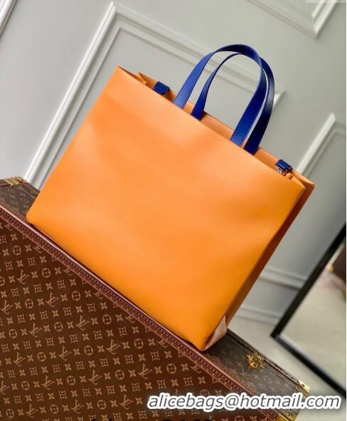 Inexpensive Louis Vuitton Shopper Tote MM bag in Calf Leather M24457 Safran Apricot 2024