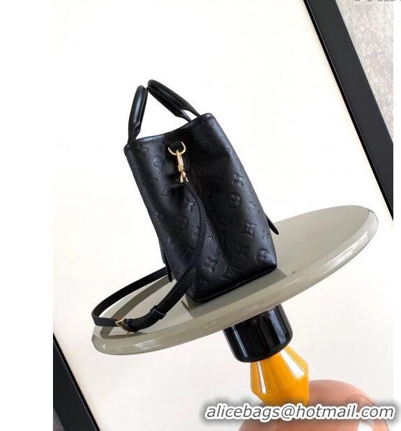 Most Popular Louis Vuitton Babylone Tote PM bag in Monogram Empreinte Leather M11393 Black 2024