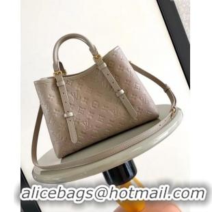 New Fashion Louis Vuitton Babylone Tote PM bag in Monogram Empreinte Leather M11463 Tourterelle Grey 2024