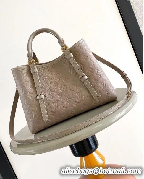 New Fashion Louis Vuitton Babylone Tote PM bag in Monogram Empreinte Leather M11463 Tourterelle Grey 2024