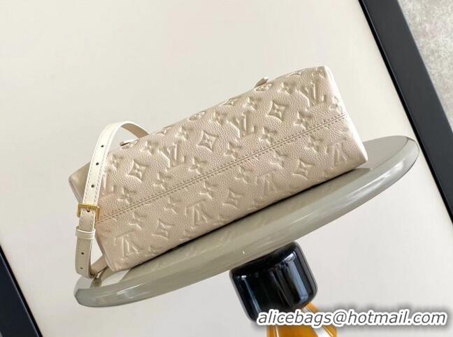 Famous Brand Louis Vuitton Babylone Tote PM bag in Monogram Empreinte Leather M11394 White 2024