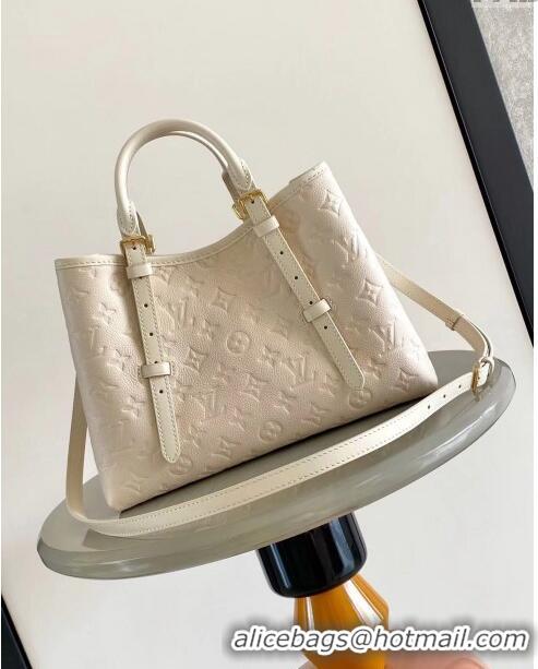 Famous Brand Louis Vuitton Babylone Tote PM bag in Monogram Empreinte Leather M11394 White 2024