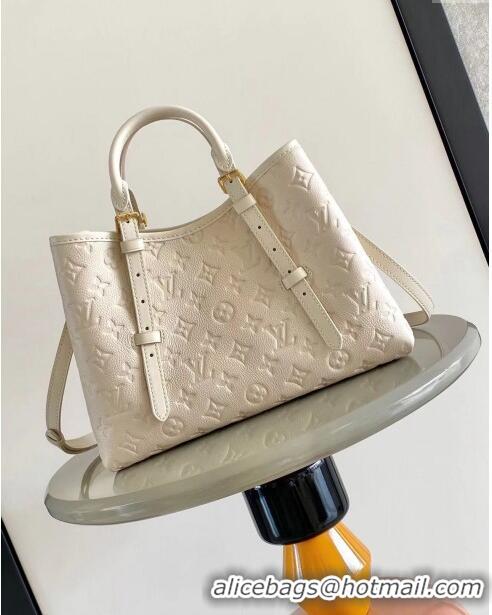 Famous Brand Louis Vuitton Babylone Tote PM bag in Monogram Empreinte Leather M11394 White 2024