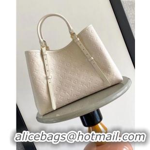 Top Quality Louis Vuitton Babylone Tote MM bag in Monogram Empreinte Leather M47185 White 2024