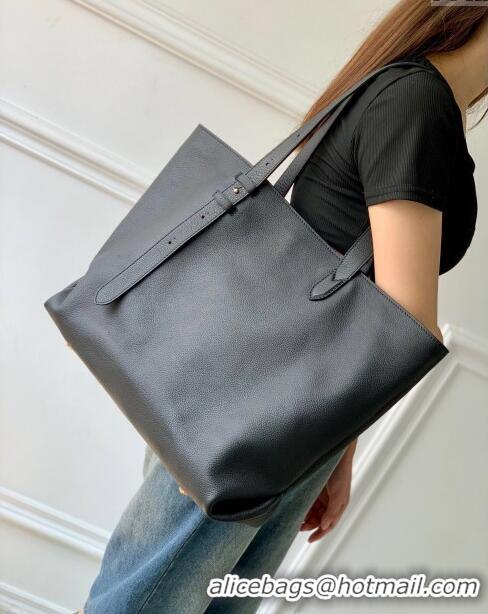 Trendy Design Louis Vuitton Low Key Cabas MM Tote bag in Grained Calfskin M25341 Black 2024