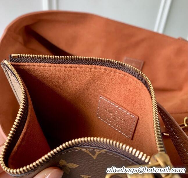 Unique Discount Louis Vuitton Low Key Cabas MM Tote bag in Grained Calfskin M25342 Cognac Brown 2024