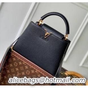 Promotional Louis Vuitton Capucines BB Bag in Taurillon Leather M24727 Black 2024