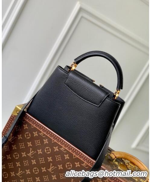 Promotional Louis Vuitton Capucines BB Bag in Taurillon Leather M24727 Black 2024