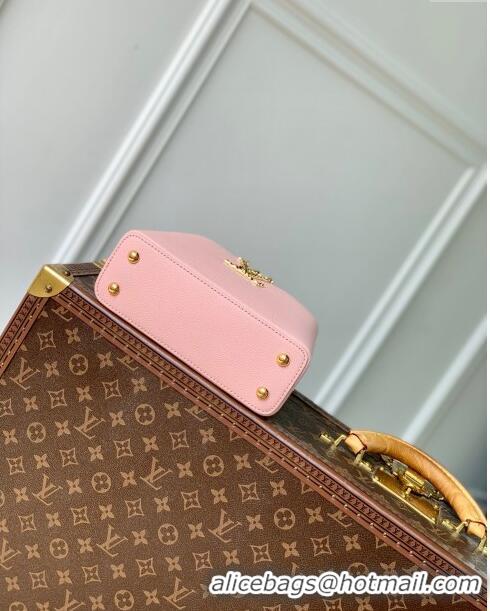 Best Price Louis Vuitton East West Capucines Mini Bag in Taurillon Leather M24666 Pink 2024