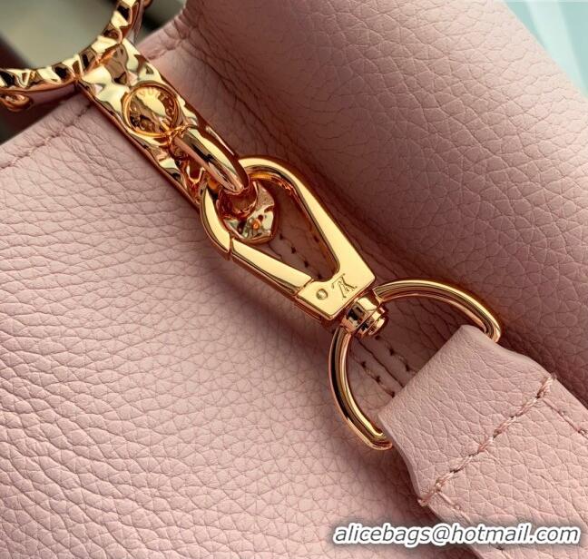 Best Price Louis Vuitton East West Capucines Mini Bag in Taurillon Leather M24666 Pink 2024