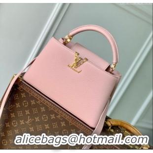 Top Grade Louis Vuitton East West Capucines BB Bag in Taurillon Leather M24666 Pink 2024