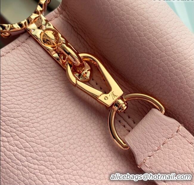 Top Grade Louis Vuitton East West Capucines BB Bag in Taurillon Leather M24666 Pink 2024