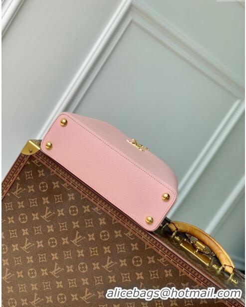 Top Grade Louis Vuitton East West Capucines BB Bag in Taurillon Leather M24666 Pink 2024