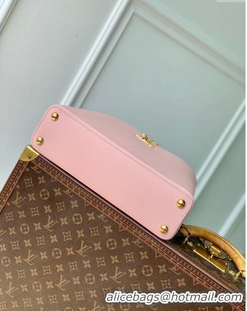 Super Quality Louis Vuitton East West Capucines BB Bag in Taurillon Leather M24666 Pink 2024