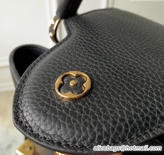 Grade Discount Louis Vuitton Capucines BB Bag in Taurillon Leather M24673 Black 2024