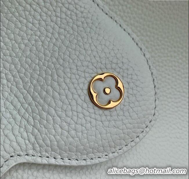 Top Quality Louis Vuitton Capucines BB Bag in Taurillon Leather M24673 White 2024