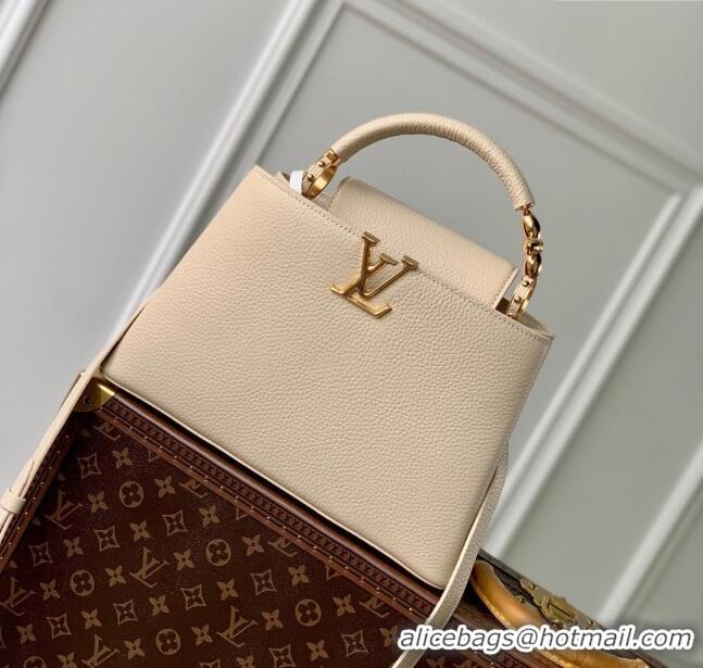 Trendy Design Louis Vuitton Capucines MM Bag in Taurillon Leather M23944 Beige 2024