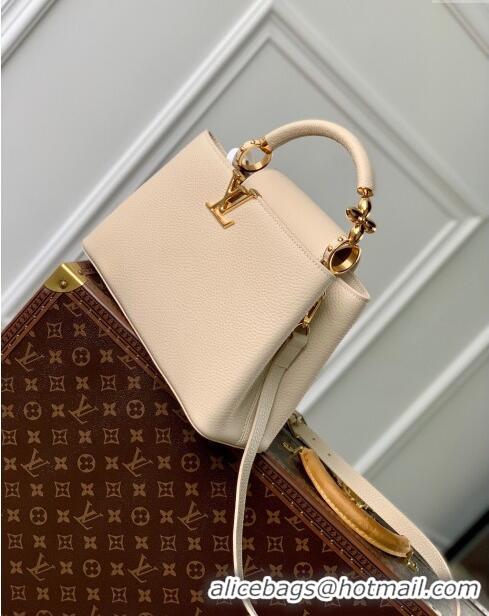 Trendy Design Louis Vuitton Capucines MM Bag in Taurillon Leather M23944 Beige 2024