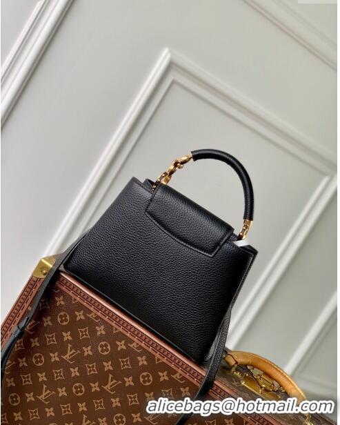 Good Taste Louis Vuitton Capucines BB Bag in Taurillon Leather M23943 Black 2024