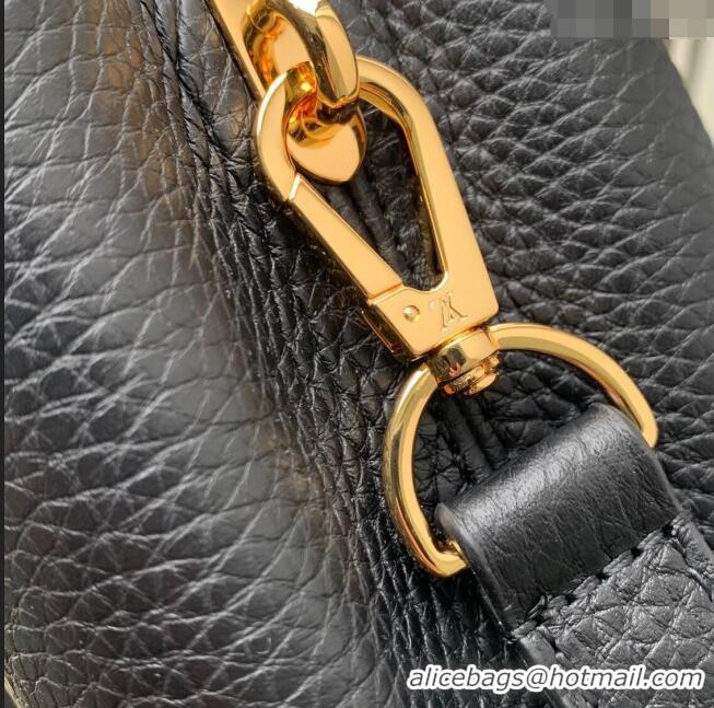 Good Taste Louis Vuitton Capucines BB Bag in Taurillon Leather M23943 Black 2024