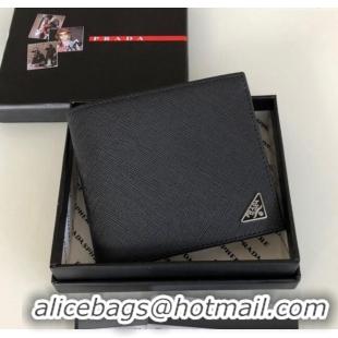 Grade Design Prada Saffiano Leather Wallet 2MO513 Black