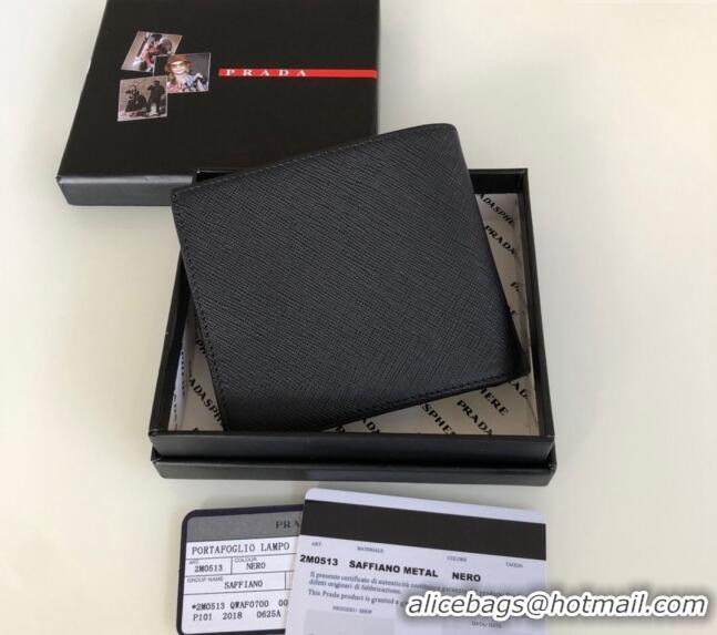 Grade Design Prada Saffiano Leather Wallet 2MO513 Black